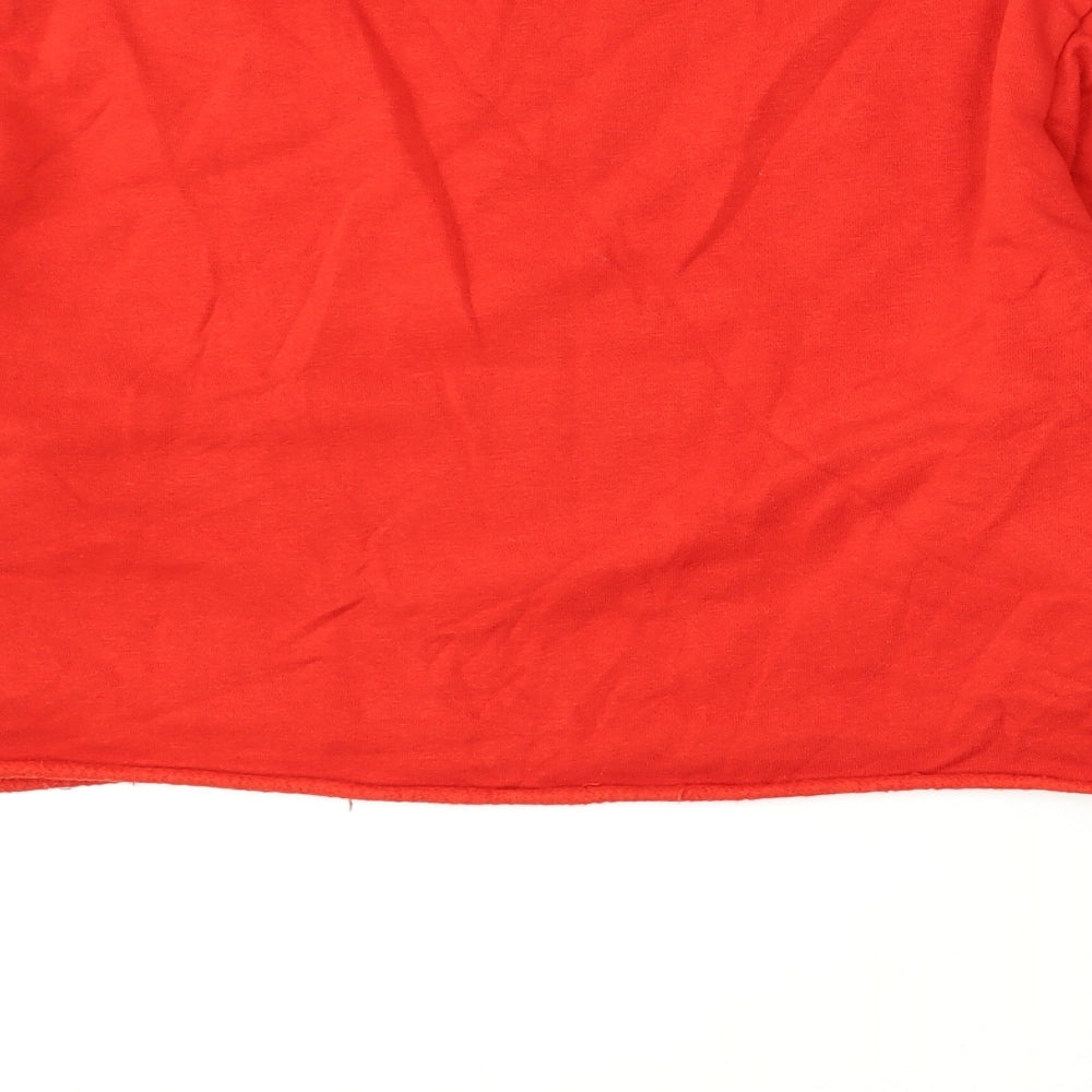 Primark Womens Red Cotton Pullover Sweatshirt Size 10 - Friends