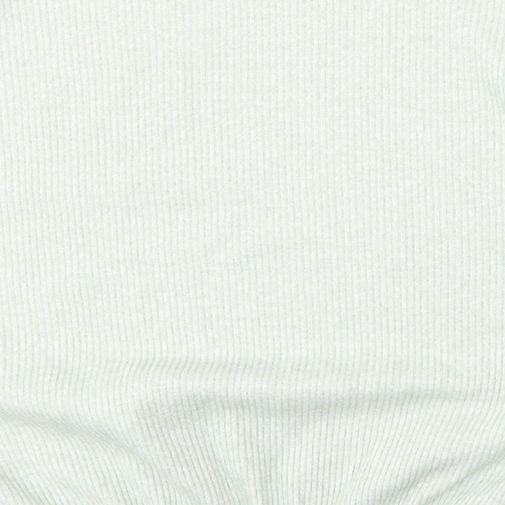 Peacocks Womens Green Round Neck Polyester Pullover Jumper Size M