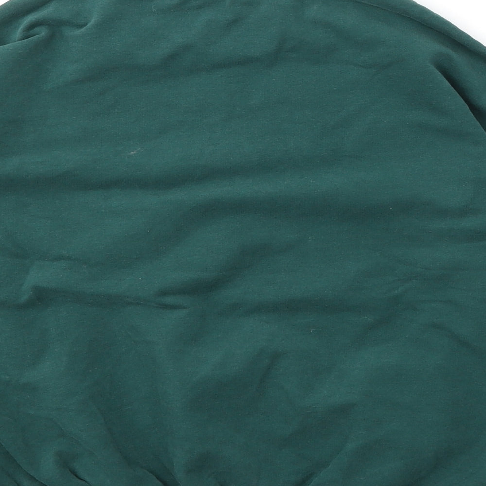 United Colors of Benetton Girls Green Cotton Pullover Sweatshirt Size 6-7 Years