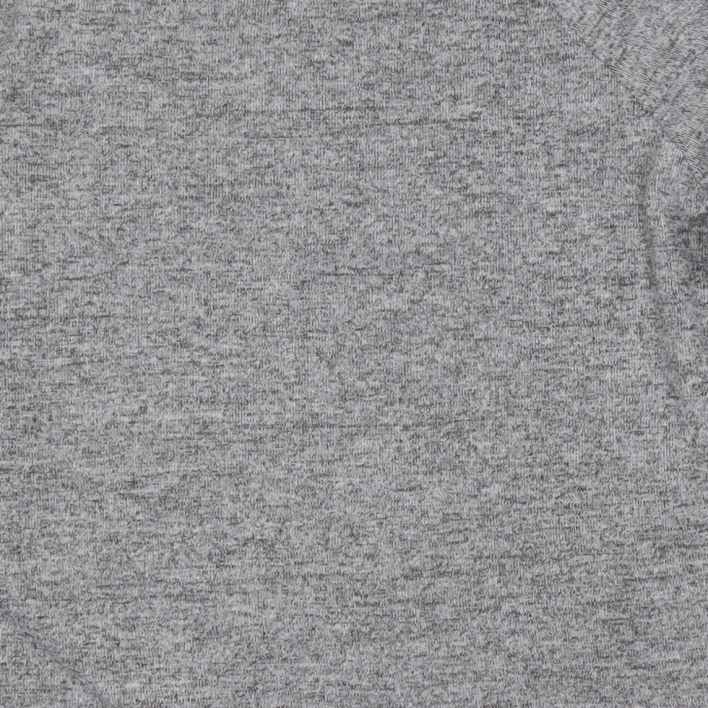 Savida Womens Grey Round Neck Geometric Polyester Pullover Jumper Size L