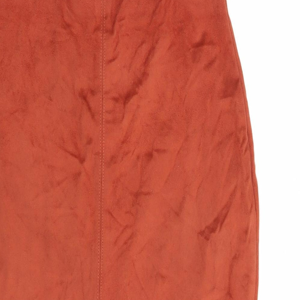 AX Paris Womens Brown Polyester Straight & Pencil Skirt Size 8