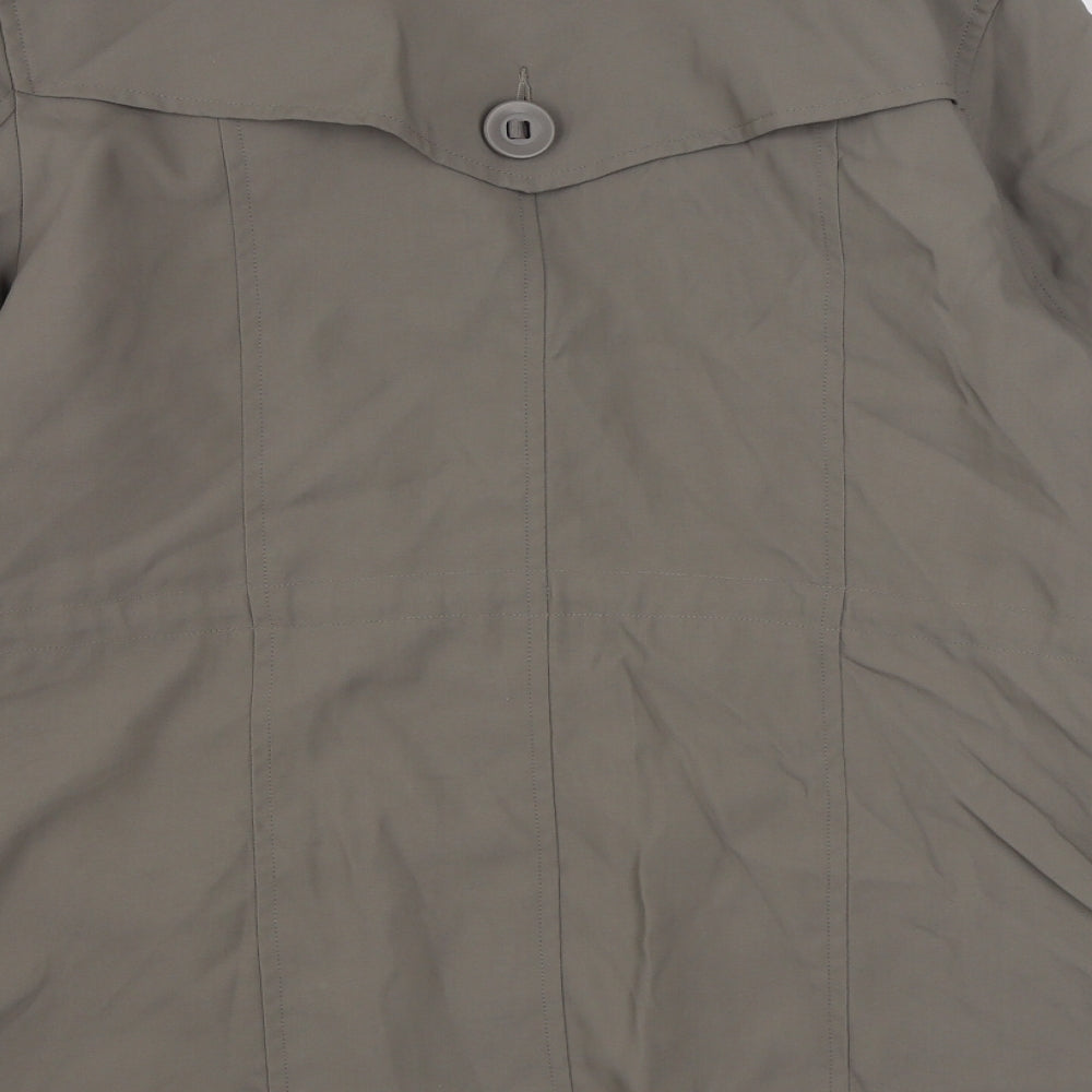 Marks & Spencer Womens Beige Jacket Size 16 Button