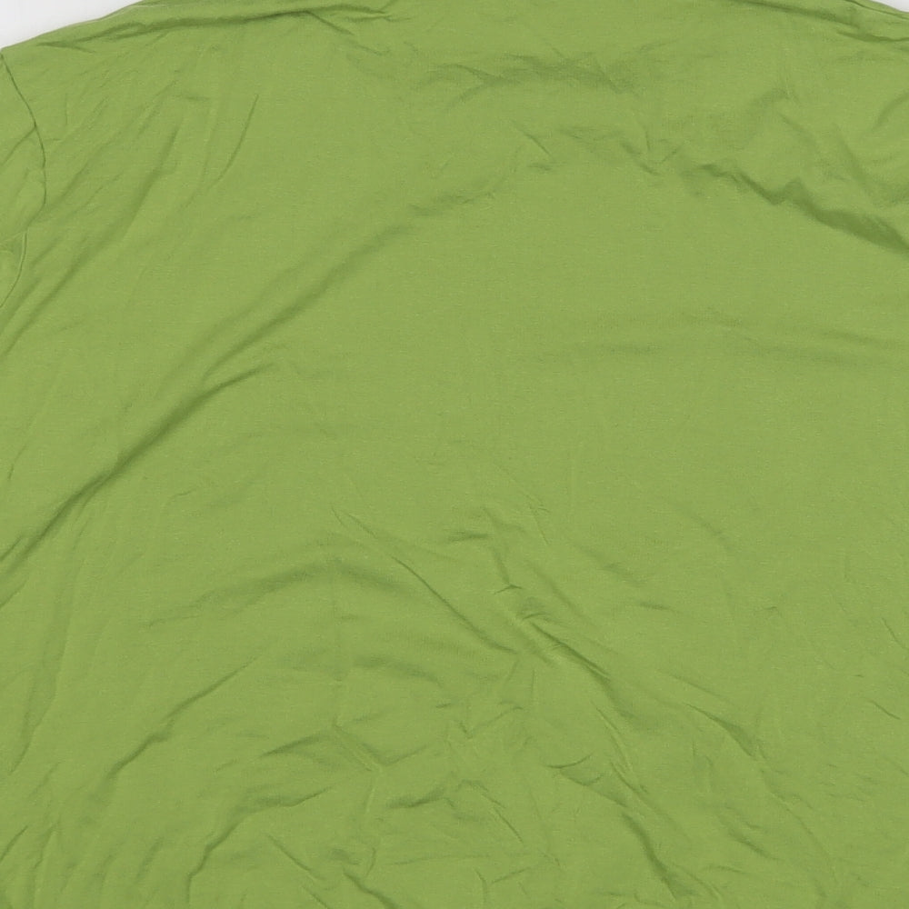 frank walder Womens Green Viscose Basic Blouse Size 16 Cowl Neck