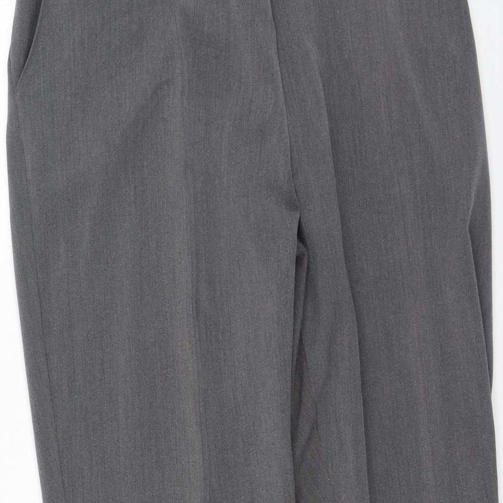 Preworn Womens Grey Polyester Trousers Size 20 L28 in Regular