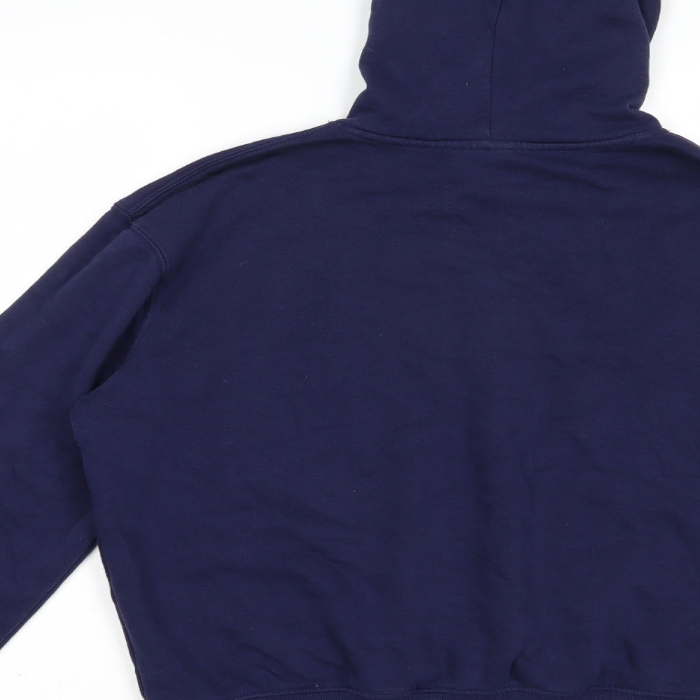 H&M Womens Blue Cotton Pullover Hoodie Size XS Pullover - Smile