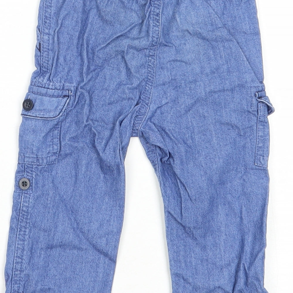 Baby Club Baby Blue Cotton Jogger Jeans Size 12 Months Drawstring