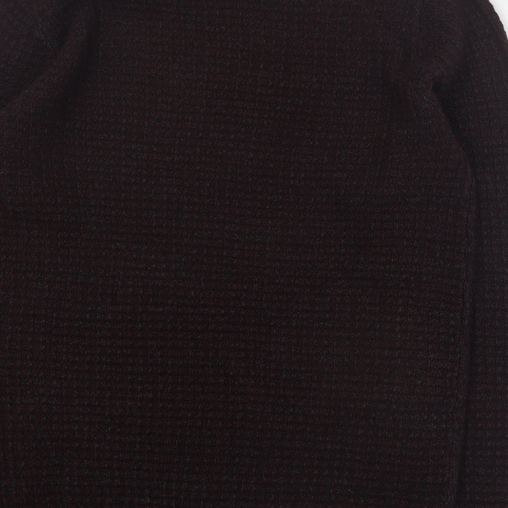 Matalan Mens Red Round Neck Acrylic Pullover Jumper Size L
