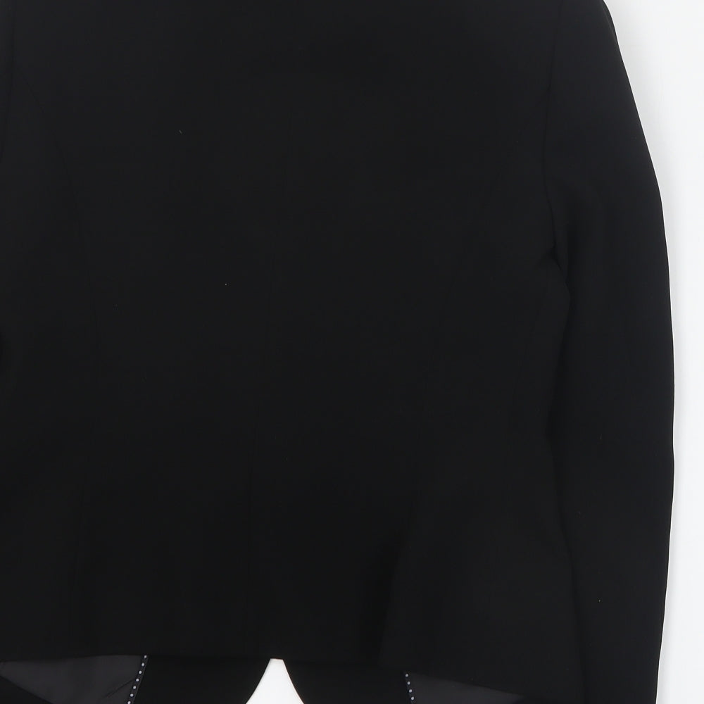 Marks & Spencer Womens Black Polyester Jacket Blazer Size 8