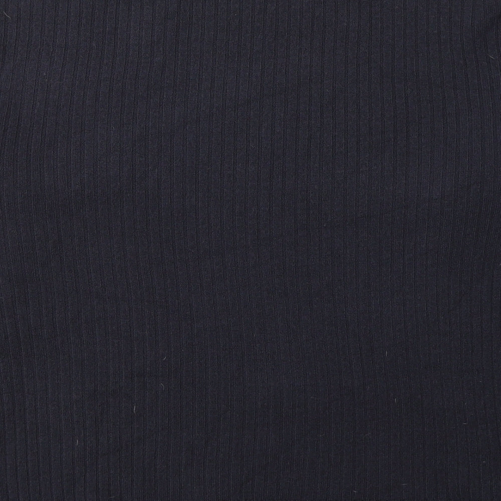 Marks & Spencer Womens Blue Round Neck Acrylic Pullover Jumper Size 12