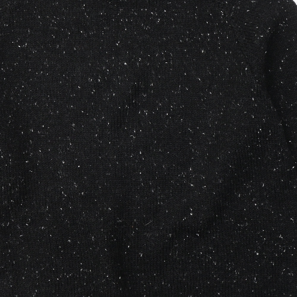 Preworn Womens Black Round Neck Acrylic Pullover Jumper Size L