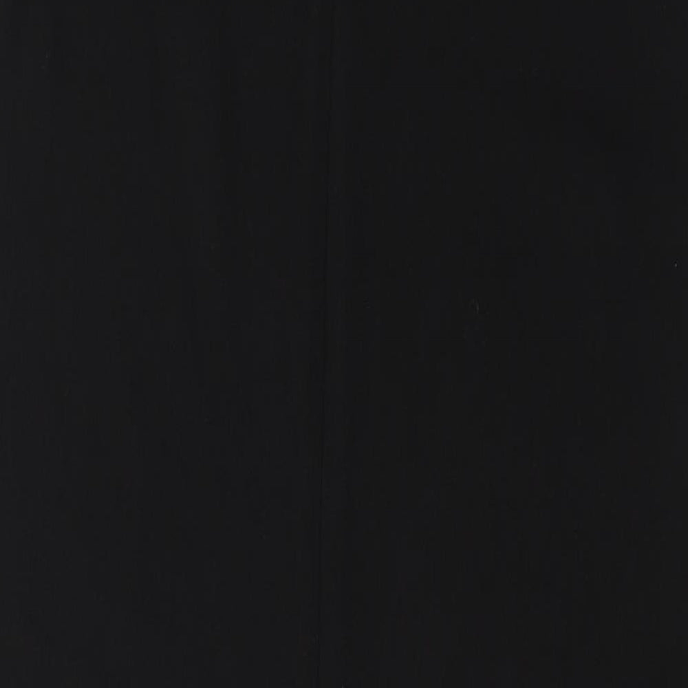 Topshop Womens Black Polyester Tank Dress Size 6 Round Neck Pullover