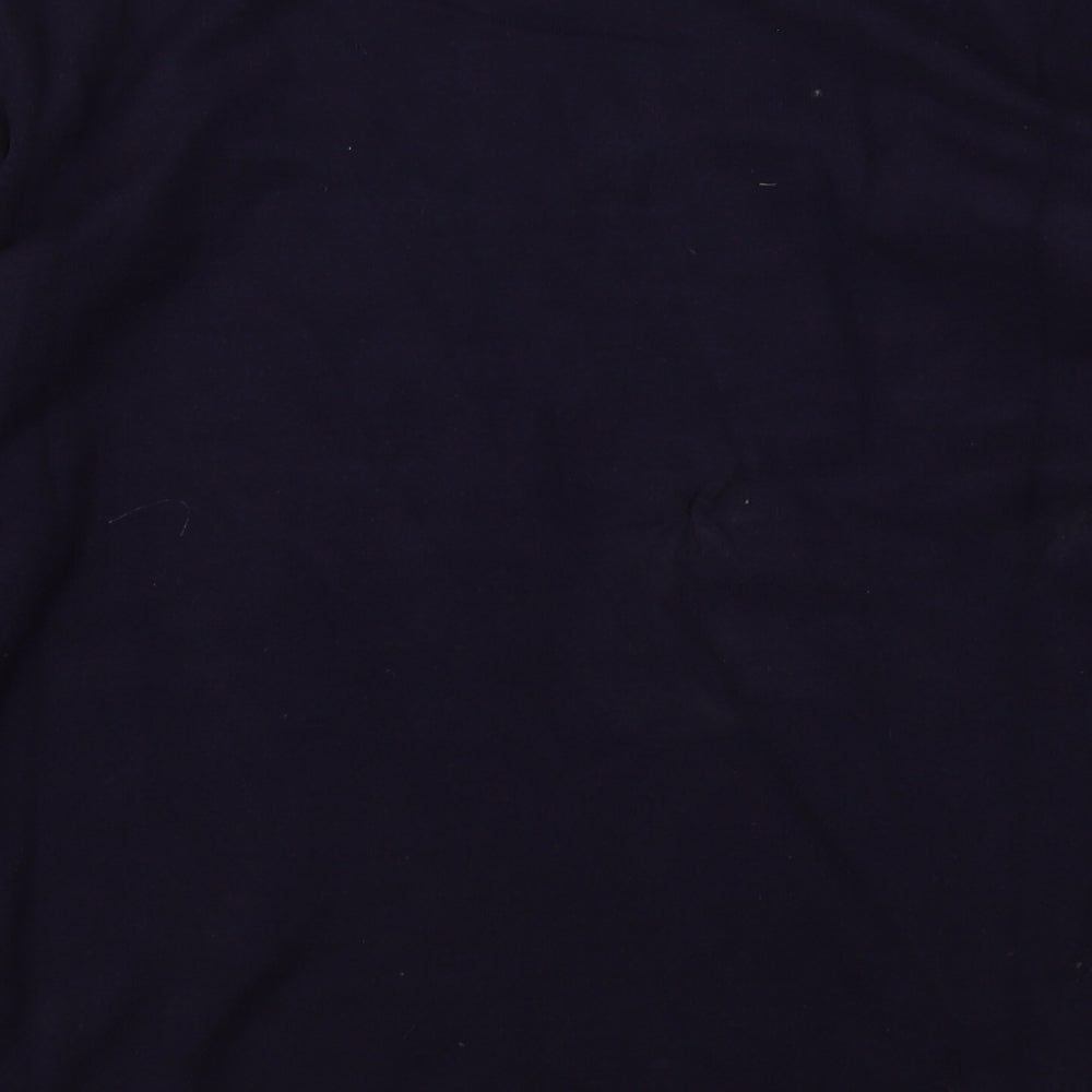 Tribekka 44 Womens Blue Round Neck Rayon Pullover Jumper Size XL