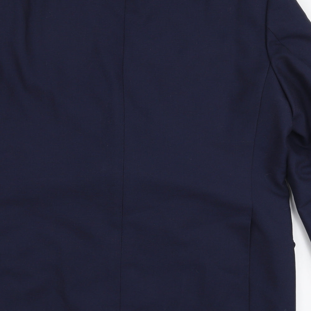 Skopes Mens Blue Polyester Jacket Suit Jacket Size 38