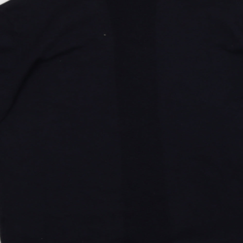 Marks and Spencer Mens Blue Collared Cotton Pullover Jumper Size L