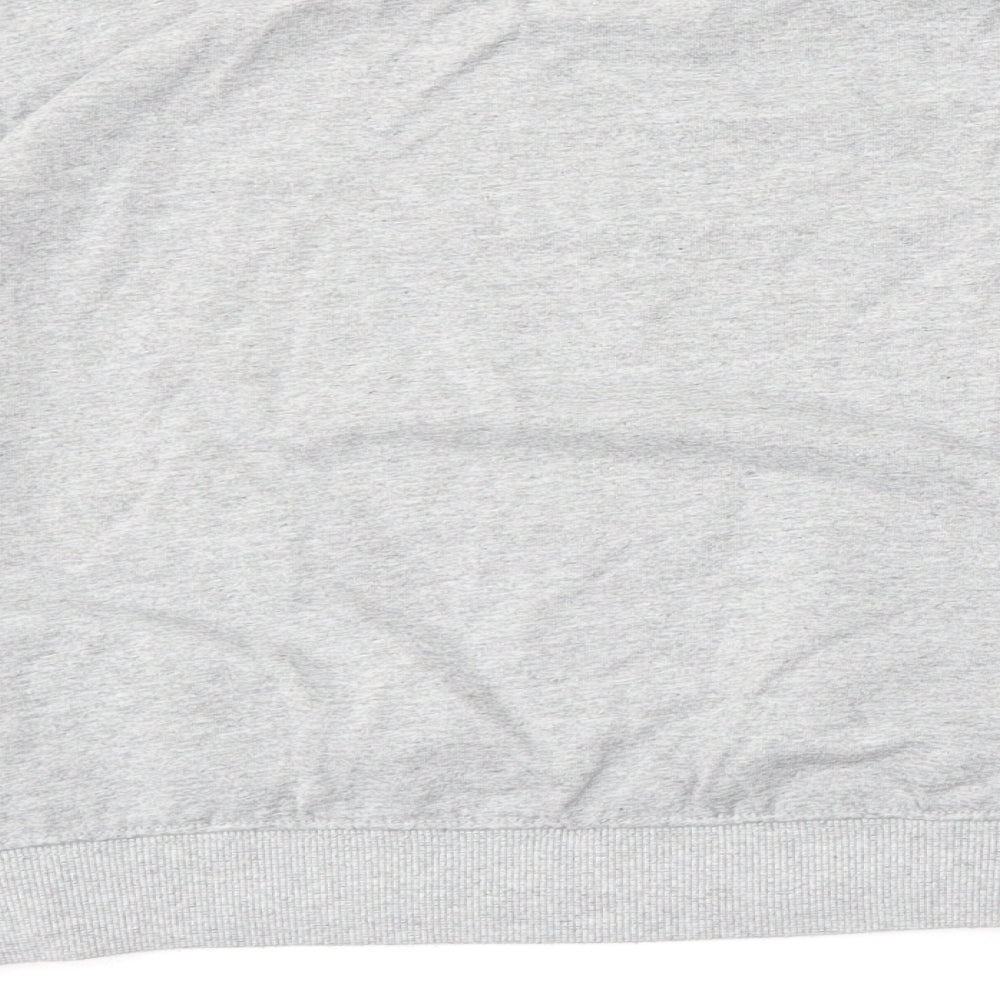 Pull&Bear Womens Grey Cotton Pullover Sweatshirt Size L