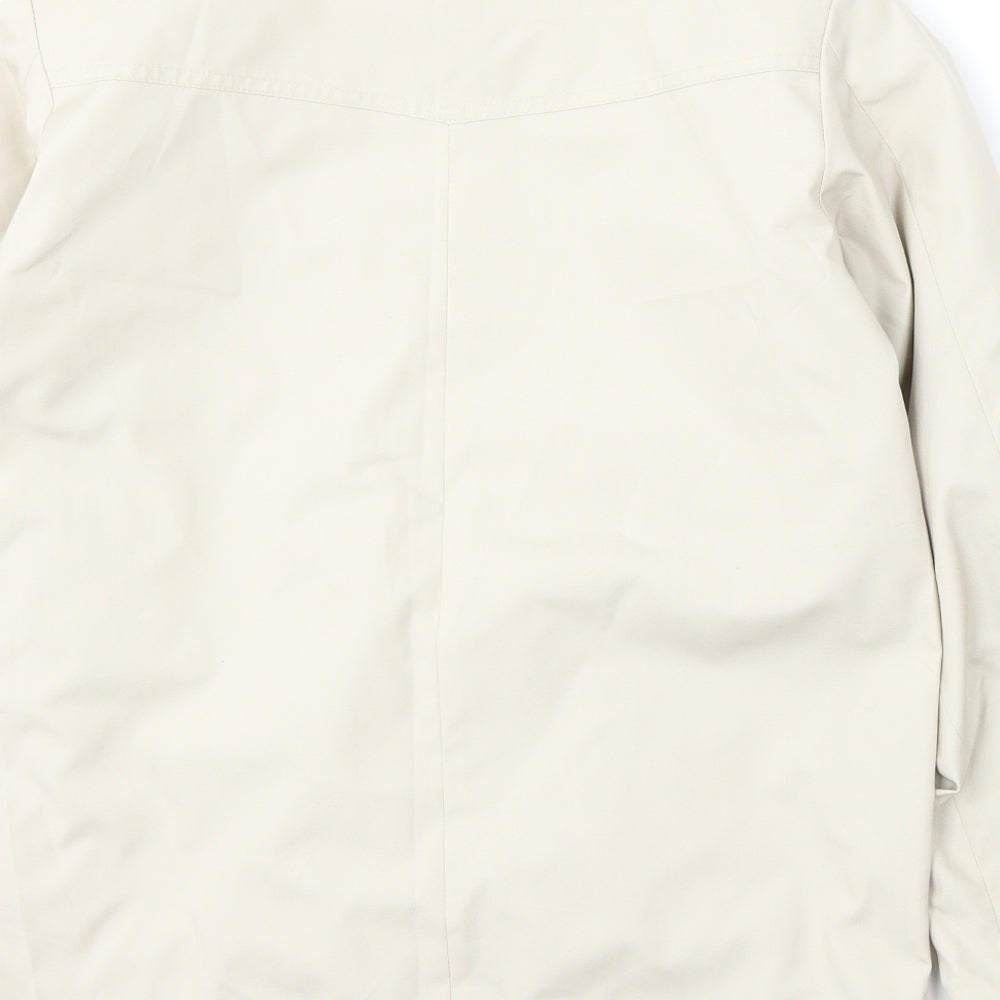 David Barry Womens Beige Jacket Size 10 Button