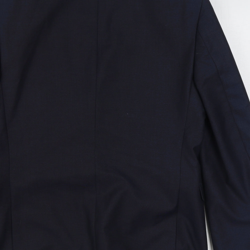 My Very Mens Blue Polyester Jacket Suit Jacket Size 38