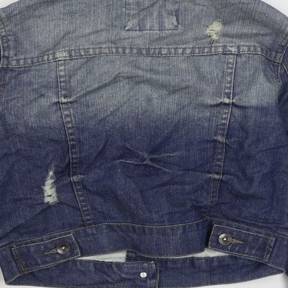 Primark Womens Blue Jacket Size 10 Button
