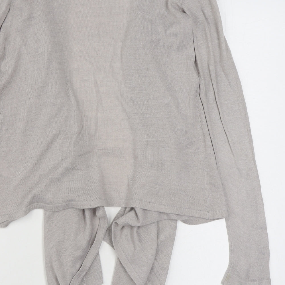 Garfield & Marks Womens Beige V-Neck Acrylic Cardigan Jumper Size 14