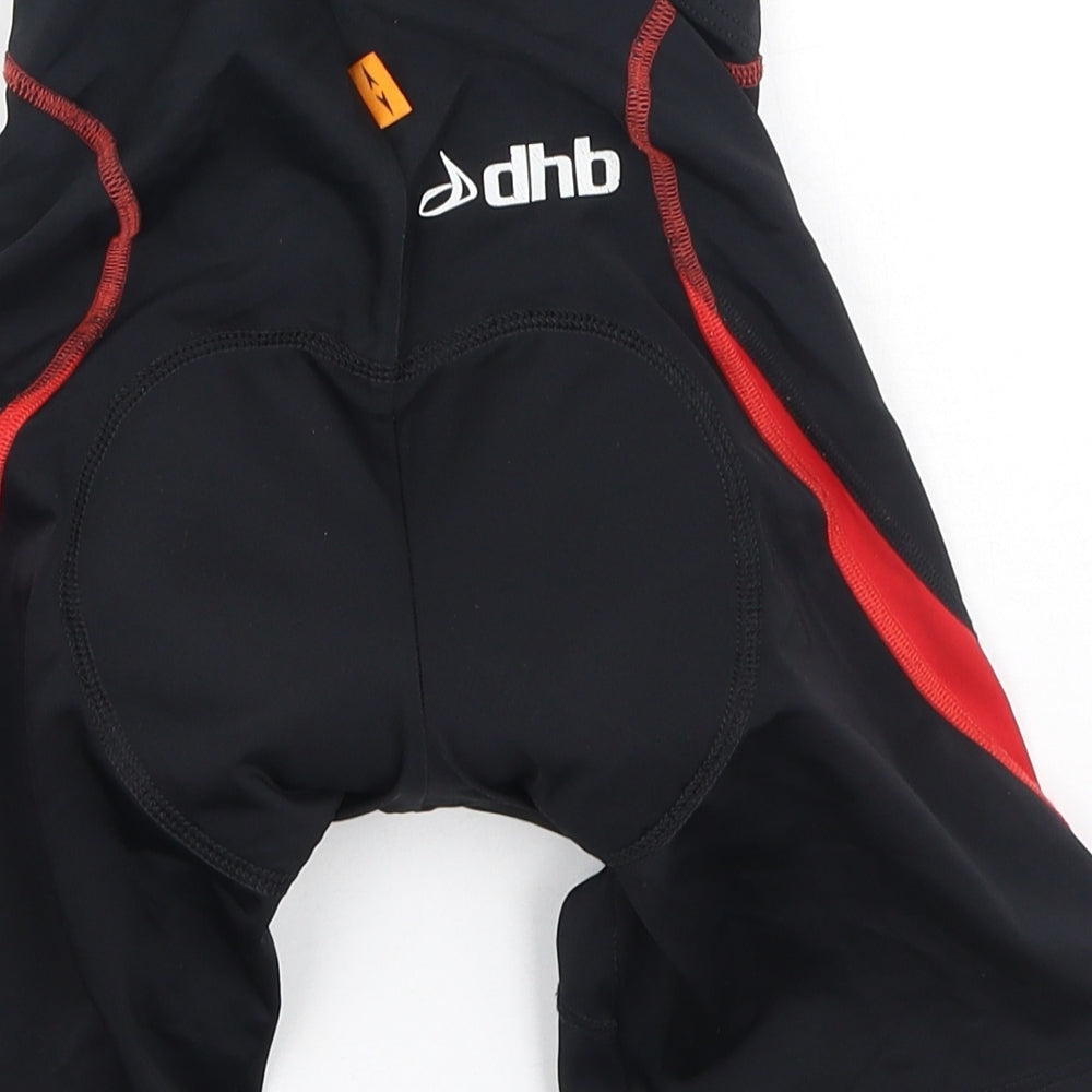 DHB Womens Black Polyester Pedal Pusher Leggings Size 8 L6 in Regular