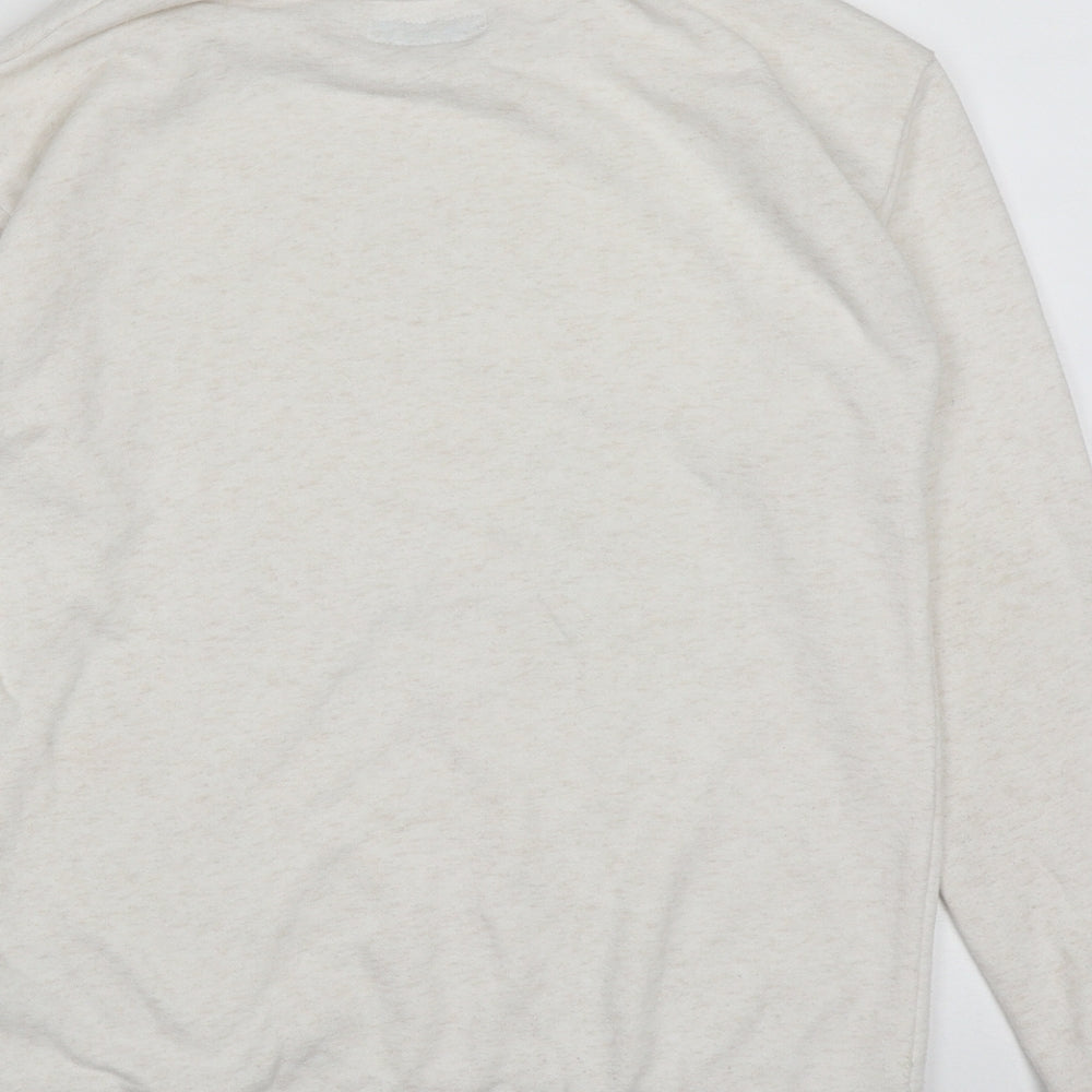 Primark Girls Beige Cotton Pullover Sweatshirt Size 13-14 Years