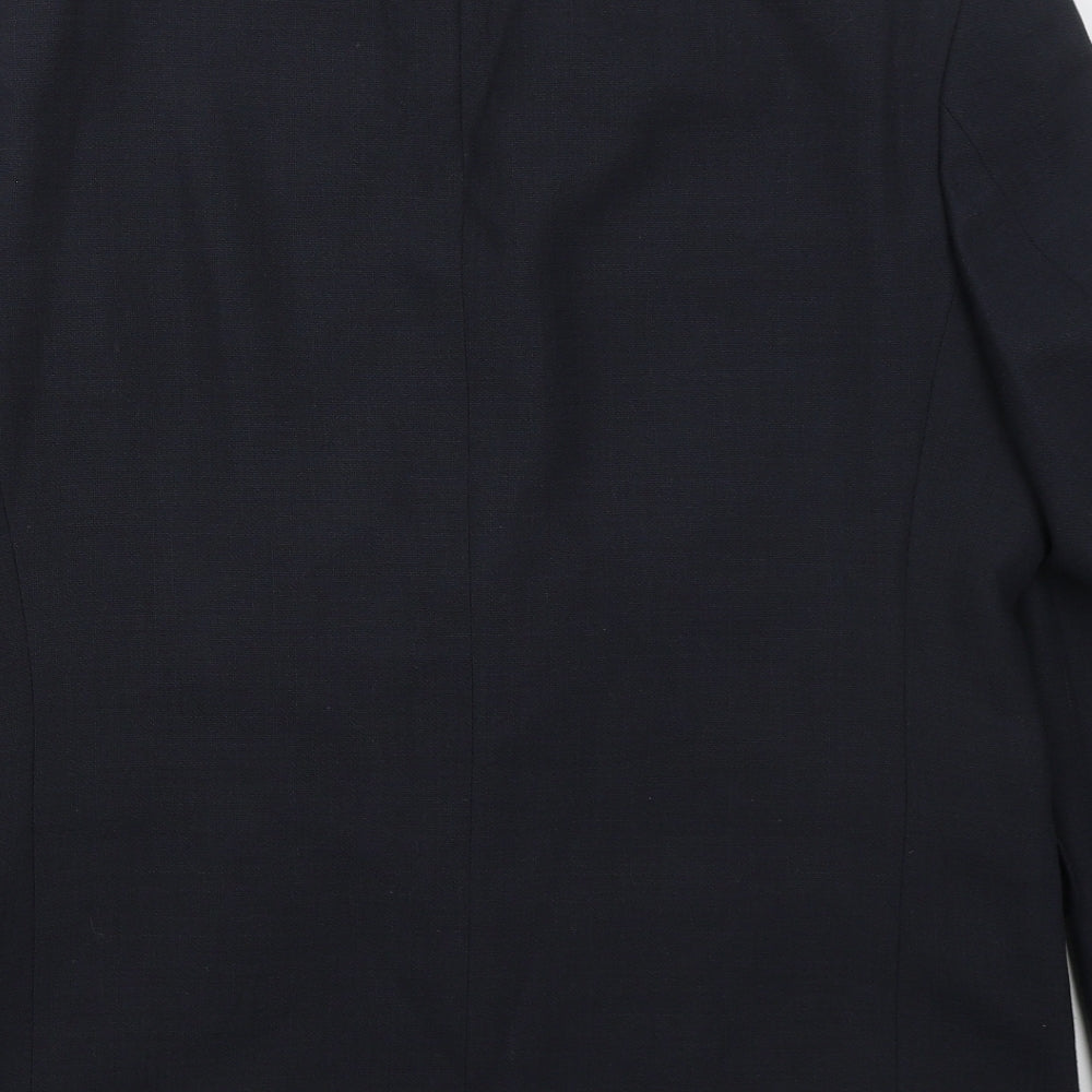 Marks and Spencer Mens Blue Wool Jacket Suit Jacket Size 40