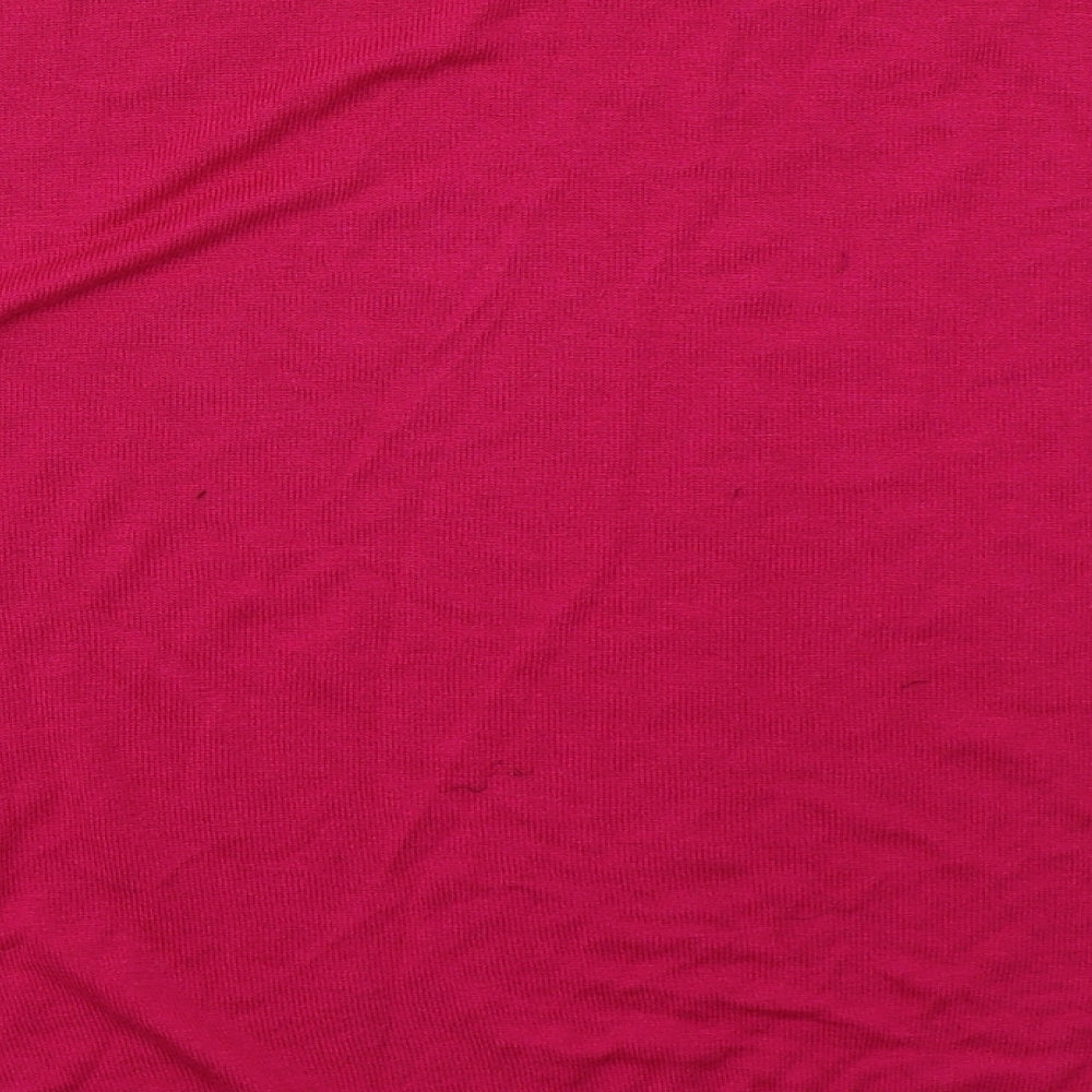 Marks & Spencer Womens Pink Crew Neck Acrylic Pullover Jumper Size 12