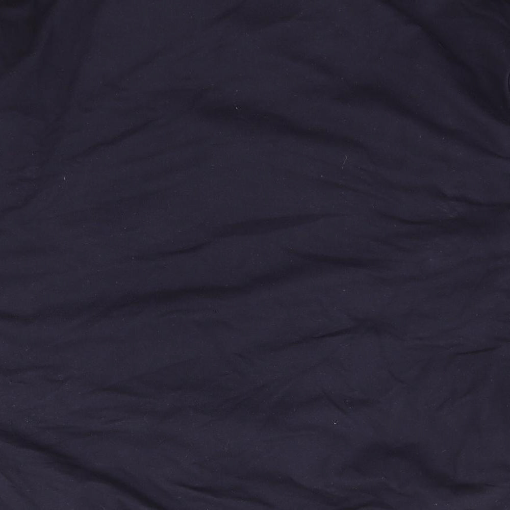 DASH Womens Blue Collared Cotton Full Zip Jumper Size 18
