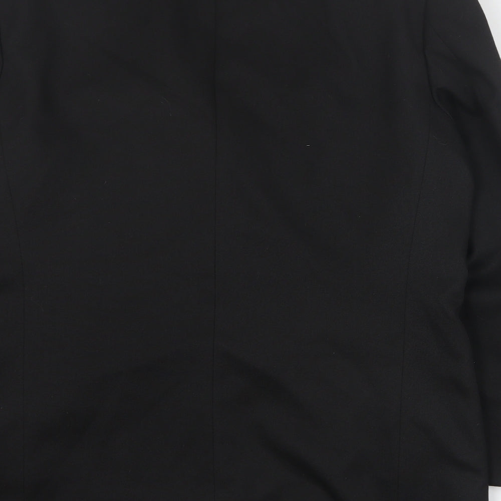 Canada Mens Black Polyester Jacket Suit Jacket Size M