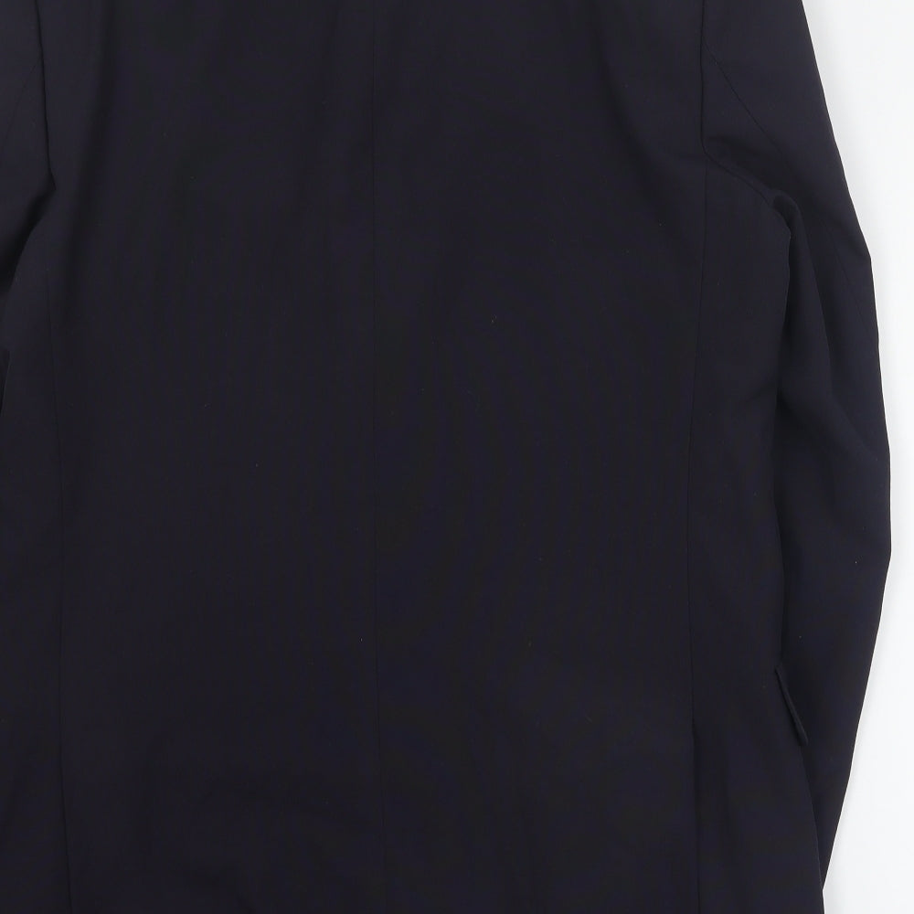 Karl Jackson Mens Blue Polyester Jacket Suit Jacket Size M