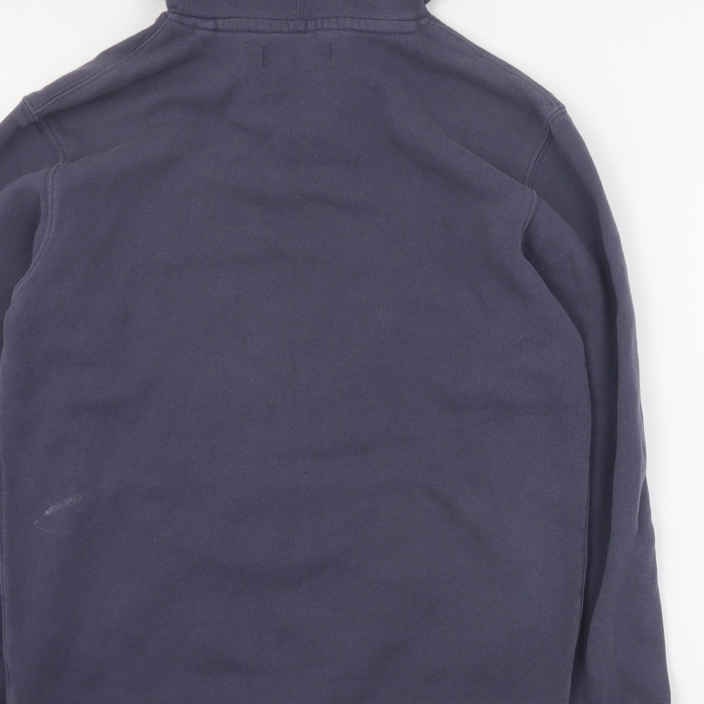 Matalan Mens Blue Cotton Pullover Hoodie Size S