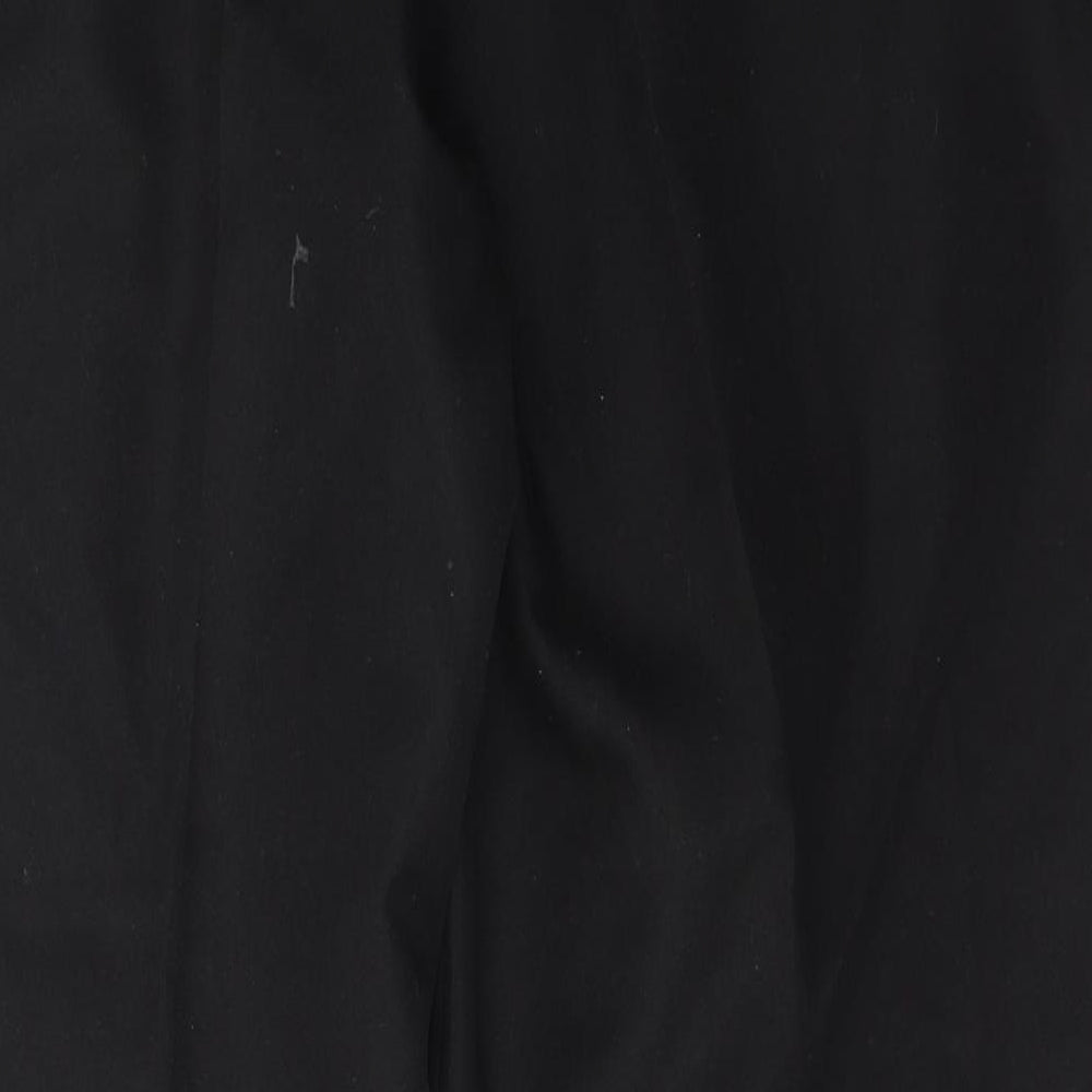 Slazenger Mens Black Polyester Trousers Size 37 L29 in Slim Button