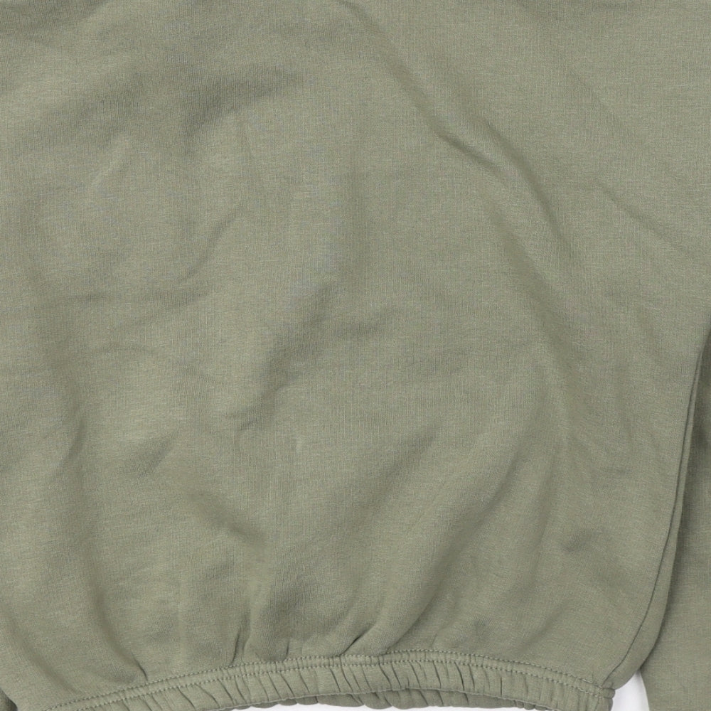 Select Womens Green Cotton Pullover Sweatshirt Size S Pullover - New Season