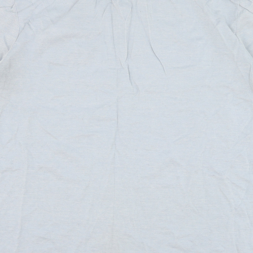 Linea Mens Blue Cotton Polo Size M Collared Pullover