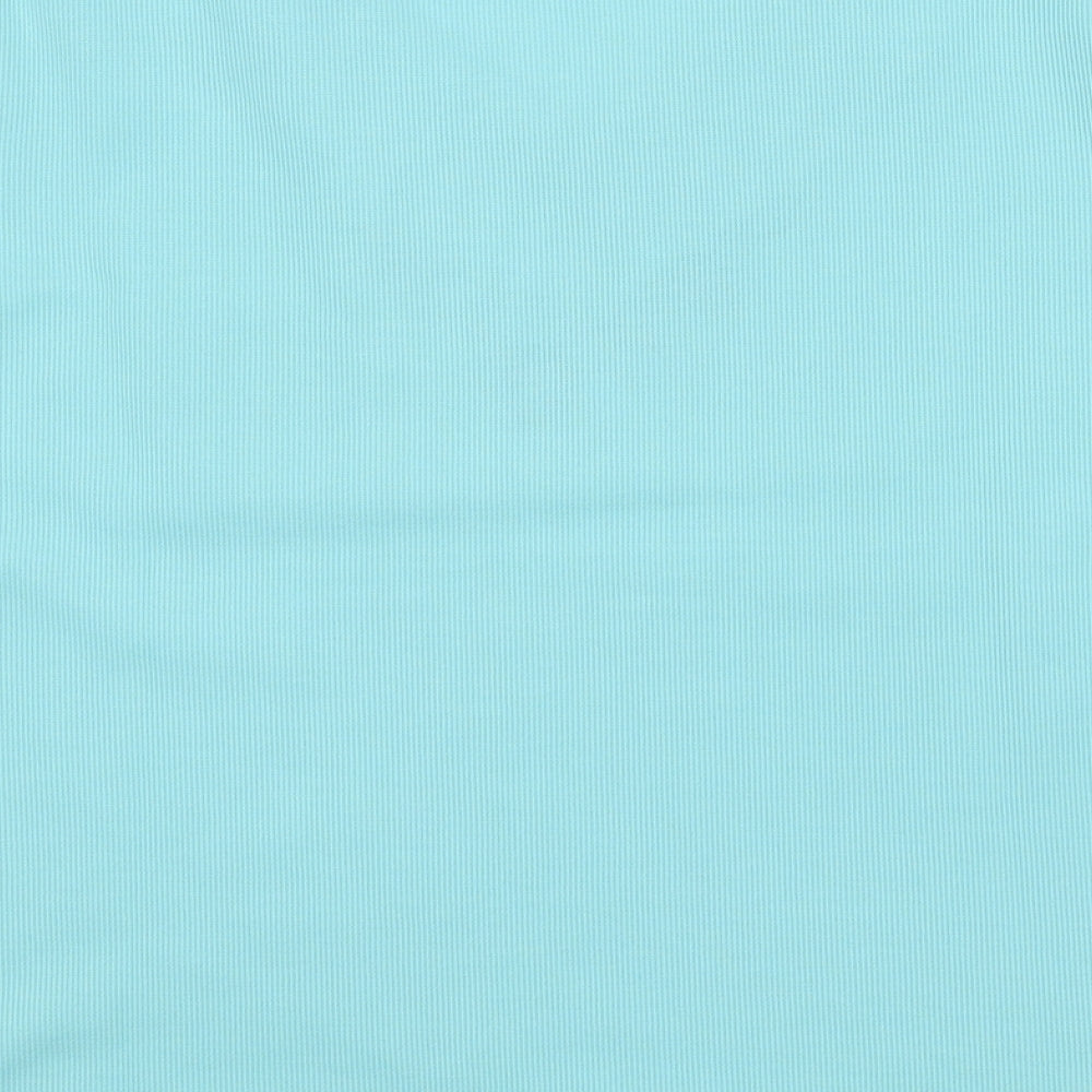 Bonmarché Womens Blue V-Neck Polyester Pullover Jumper Size S