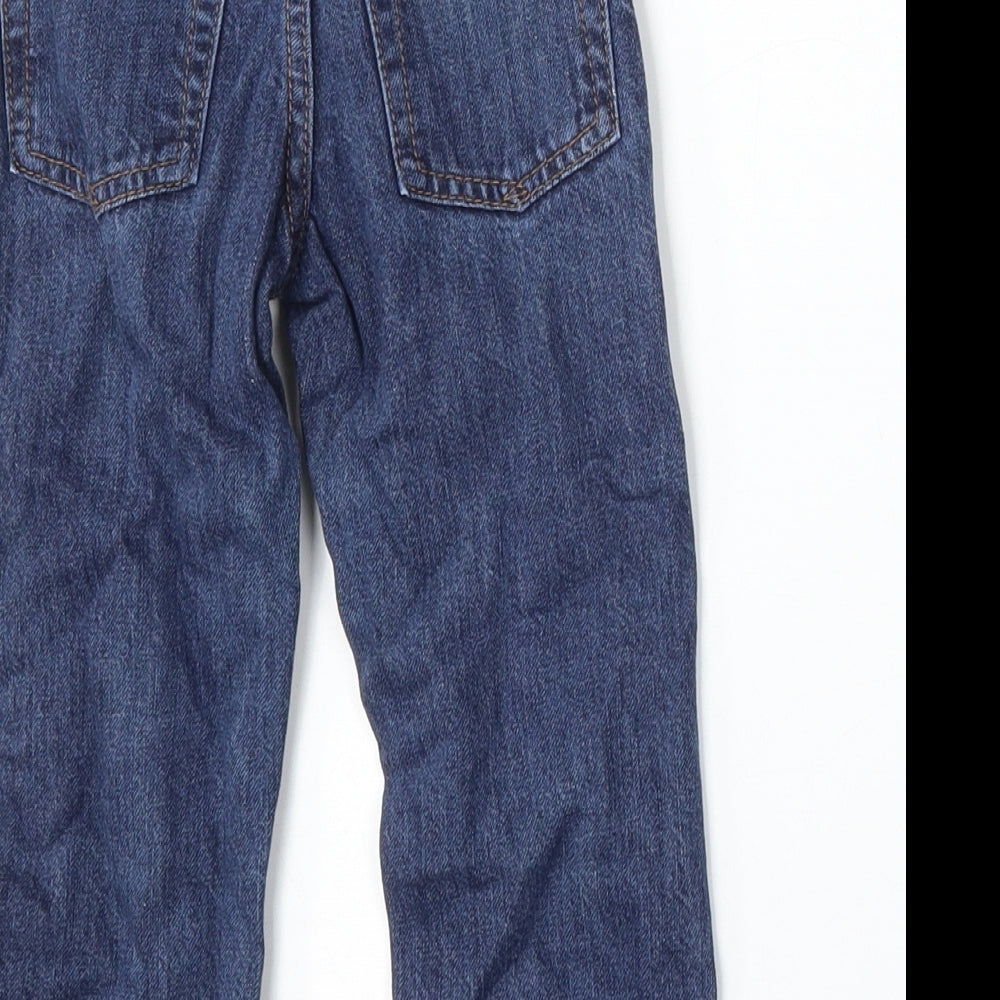 Gap Girls Blue Cotton Straight Jeans Size 3 Years Regular