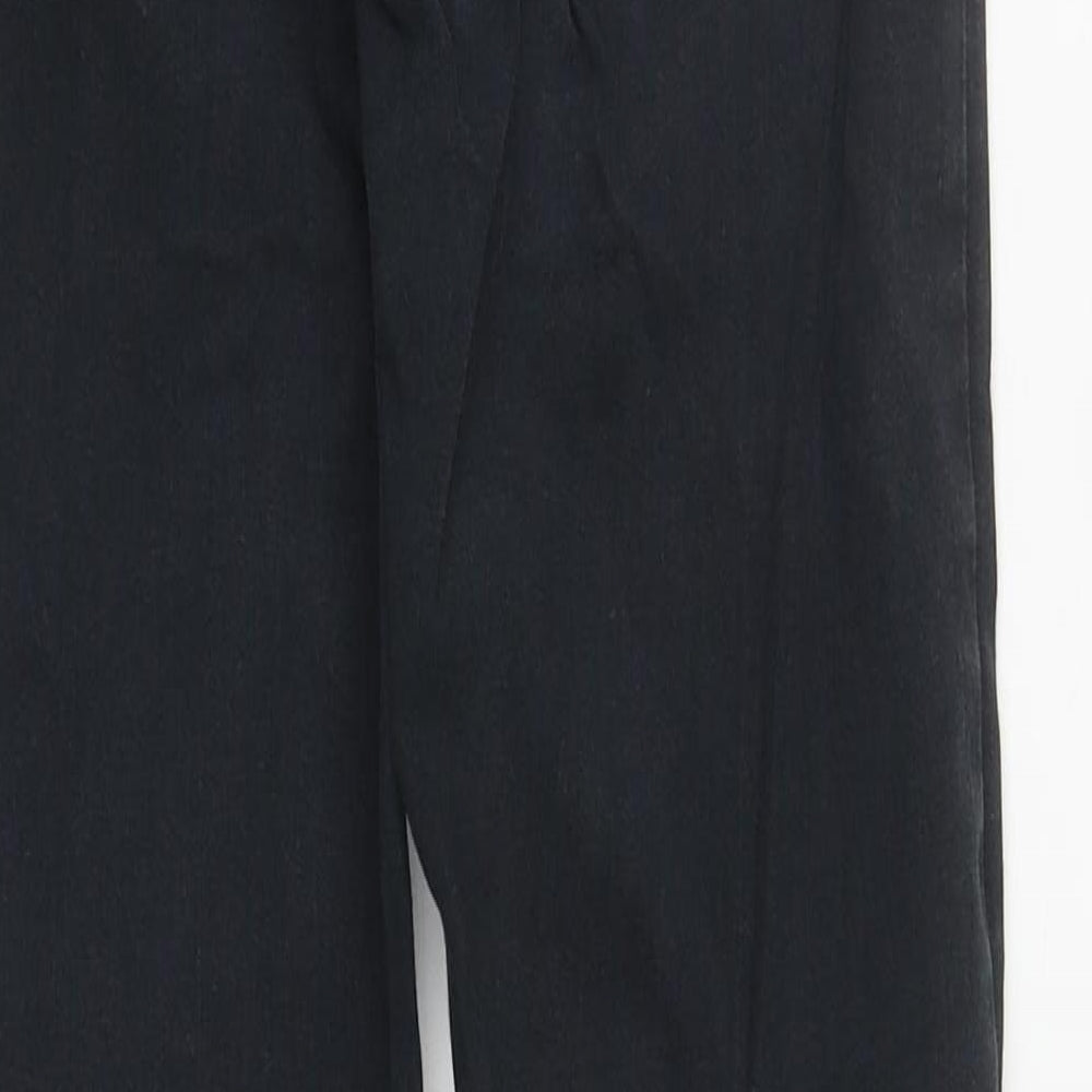 Topshop Womens Black Cotton Straight Jeans Size 28 in L30 in Regular Zip