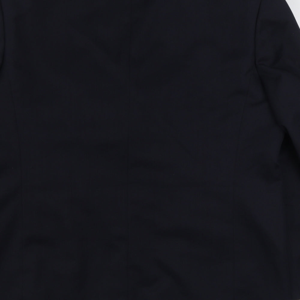Savatini Mens Blue Polyester Jacket Suit Jacket Size 44