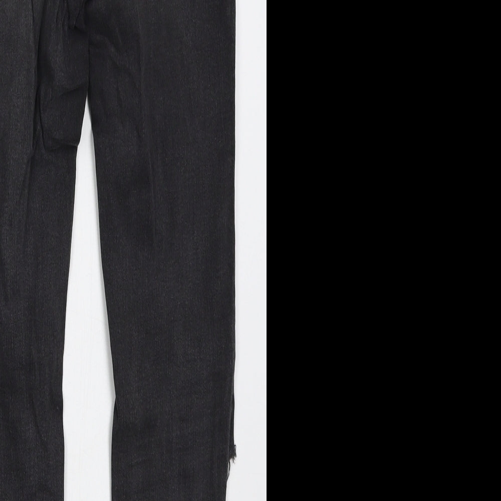Denim Co Womens Grey Cotton Skinny Jeans Size 10 L27 in Regular Button