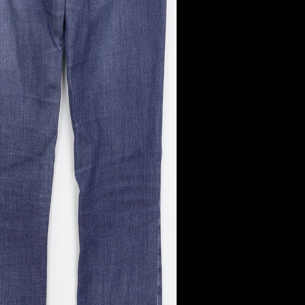 Only Womens Blue Cotton Skinny Jeans Size M L28 in Regular Button