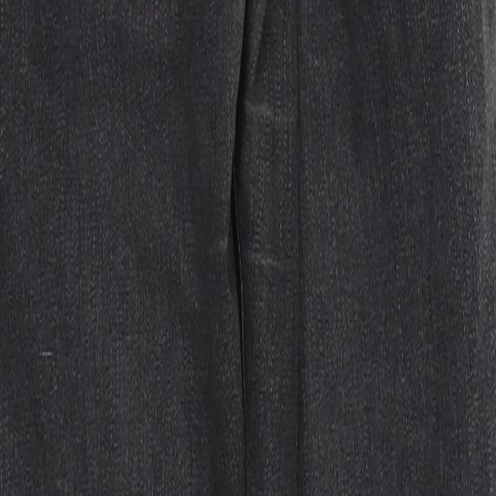 Topshop Womens Grey Cotton Skinny Jeans Size 25 in L29 in Regular Button