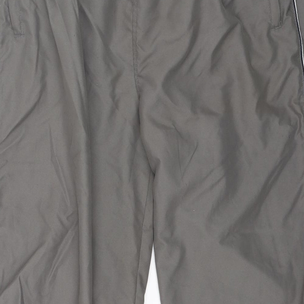 us Mens Green Polyester Trousers Size L L21 in Regular