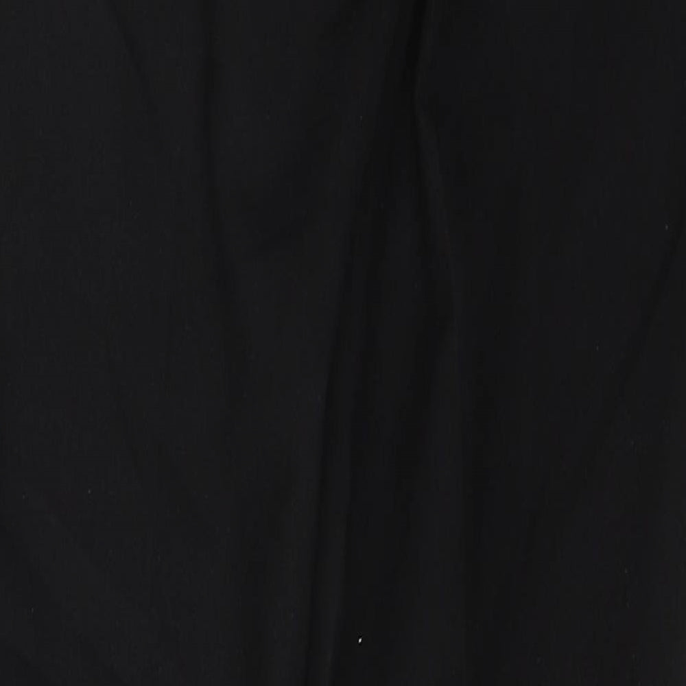 Atmosphere Womens Black Polyester Trousers Size 12 L29 in Regular Button