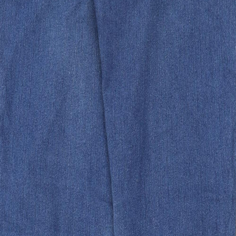 H&M Womens Blue Polyester Skinny Jeans Size 28 in L32 in Slim Zip