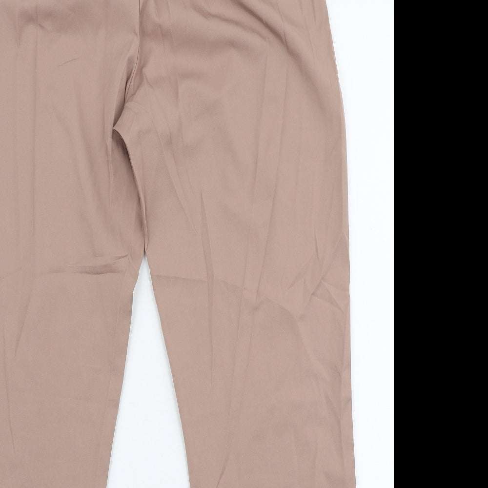 SheIn Womens Pink Polyester Trousers Size S L24 in Regular Zip