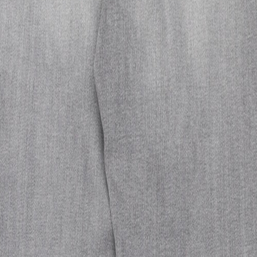 Denim Co Womens Grey Cotton Skinny Jeans Size 12 L28 in Slim Zip