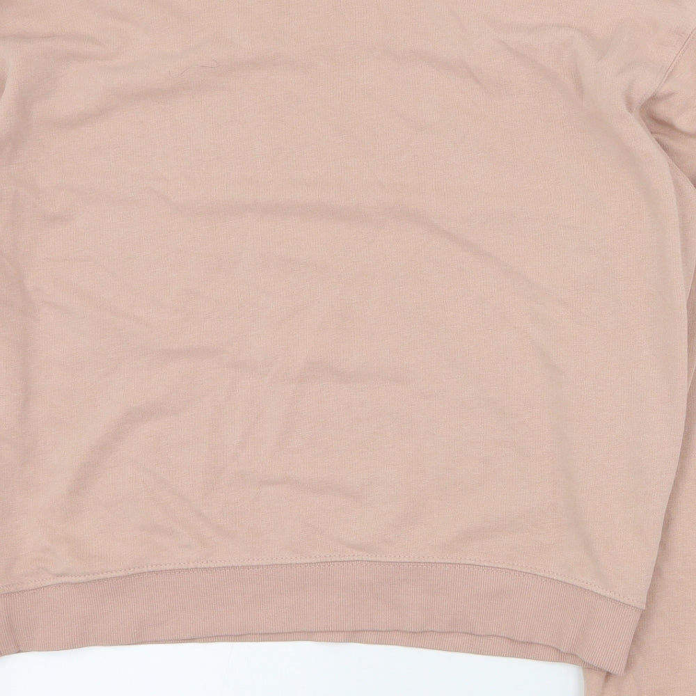 H&M Womens Pink Cotton Pullover Sweatshirt Size S Pullover