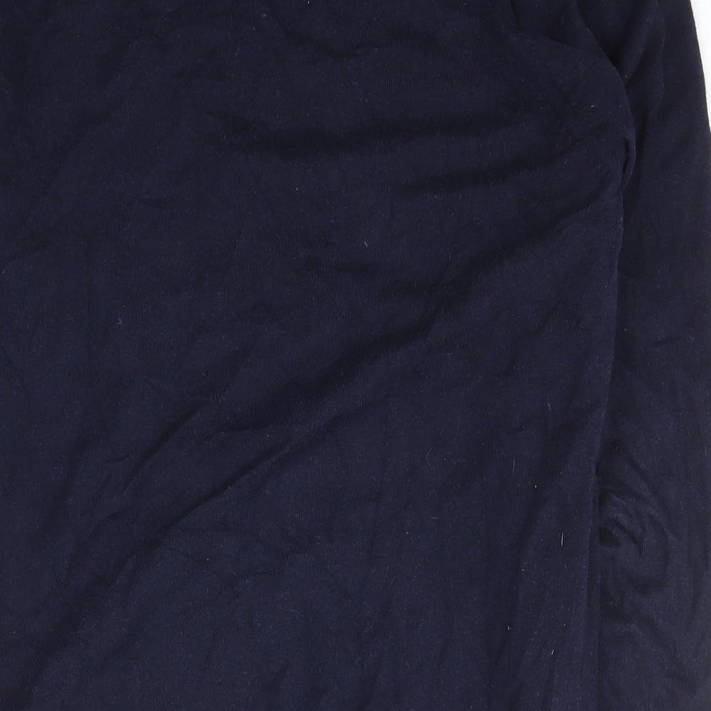 NEXT Mens Blue Square Neck Cotton Pullover Jumper Size M