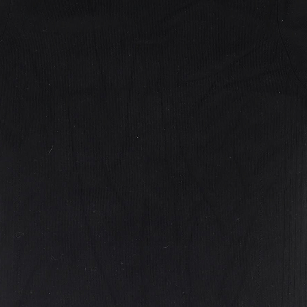 Journal Womens Black Scoop Neck Viscose Pullover Jumper Size 14