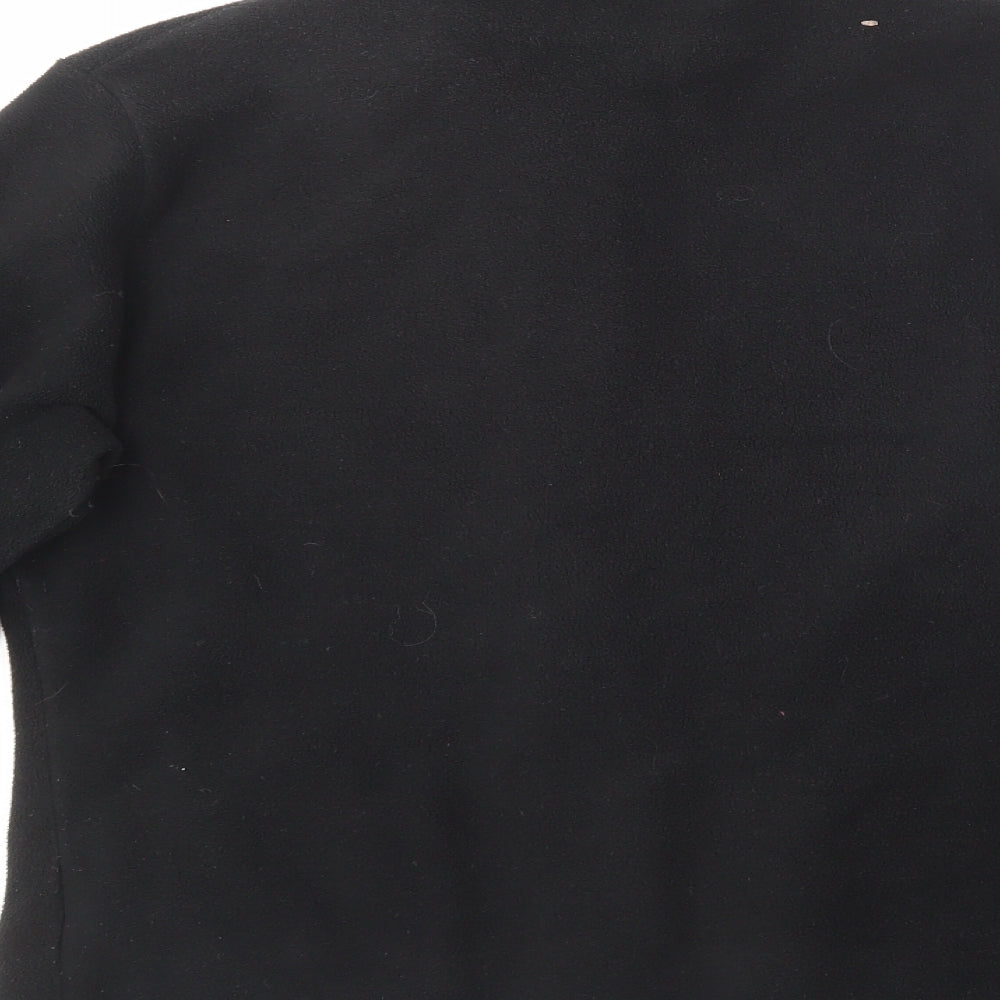 Marks & Spencer Womens Black Collared Polyester Pullover Jumper Size 14